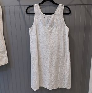 White eyelet dress, GAP